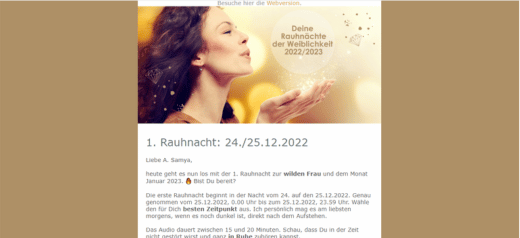 Rauhnächte Archetypen Mails